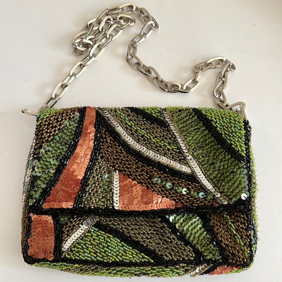 Beaded and sequin vintage handbag - Picture 1 of 5